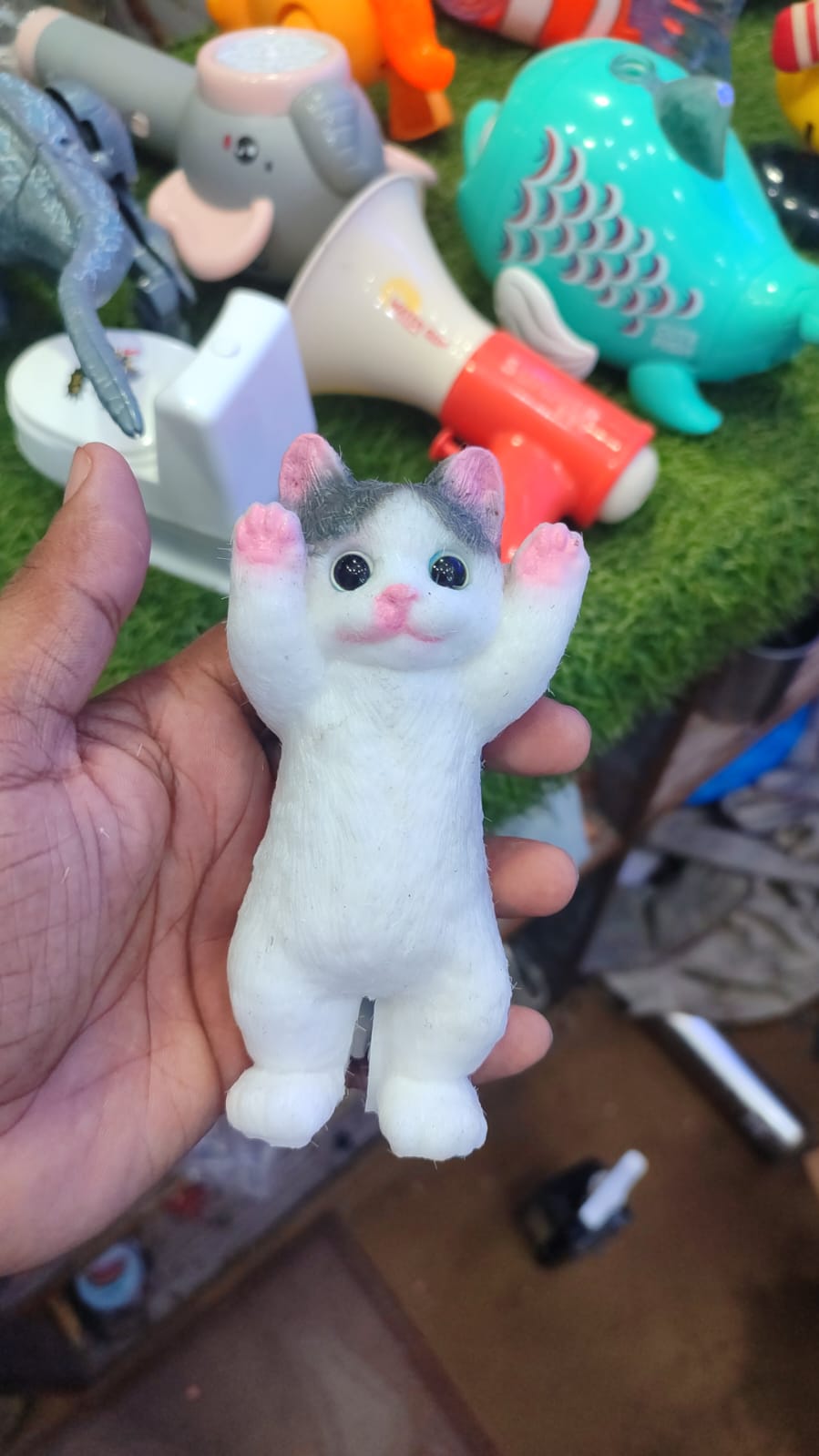 Cute Standing Kitten Toy Figurine