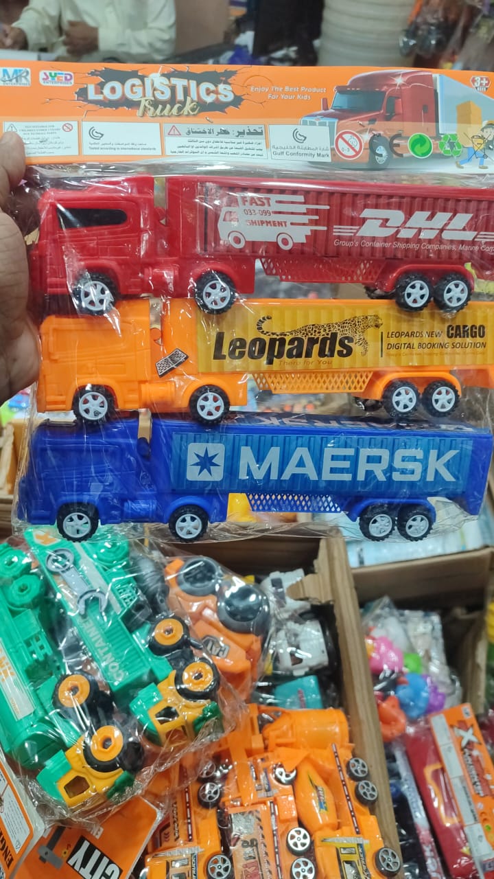 Logistics Truck Set – 3 Pretend Play Cargo Trucks
